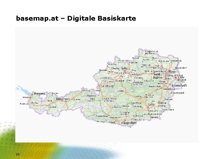 basemap. at – Digitale Basiskarte 16 