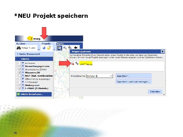*NEU Projekt speichern 36 