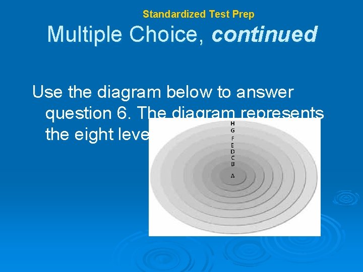 Chapter 17 Standardized Test Prep Multiple Choice, continued Use the diagram below to answer