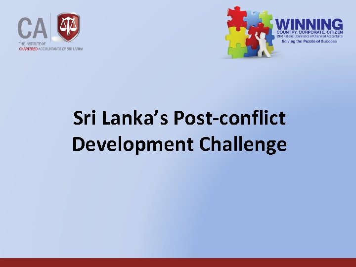 Sri Lanka’s Post-conflict Development Challenge 2 