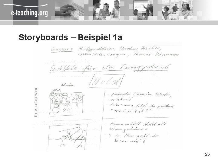 Storyboards – Beispiel 1 a 25 