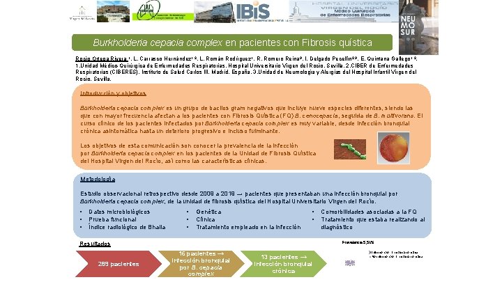 Burkholderia cepacia complex en pacientes con Fibrosis quística Rocío Ortega Rivera 1, L. Carrasco