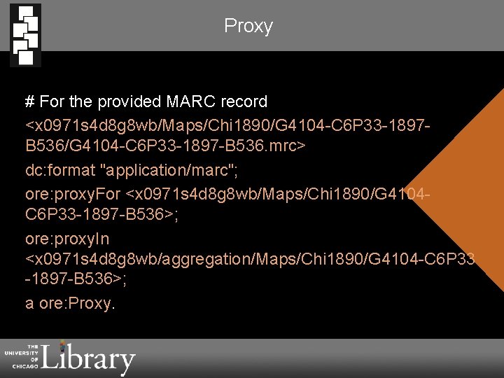 Proxy # For the provided MARC record <x 0971 s 4 d 8 g