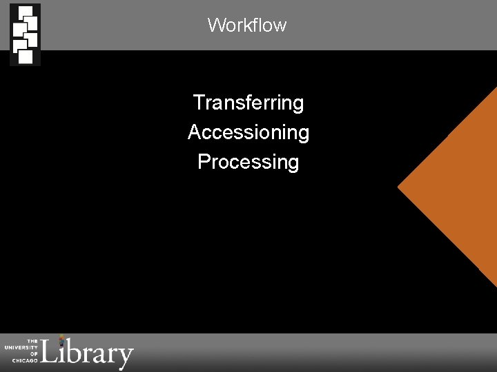 Workflow Transferring Accessioning Processing Short Title 