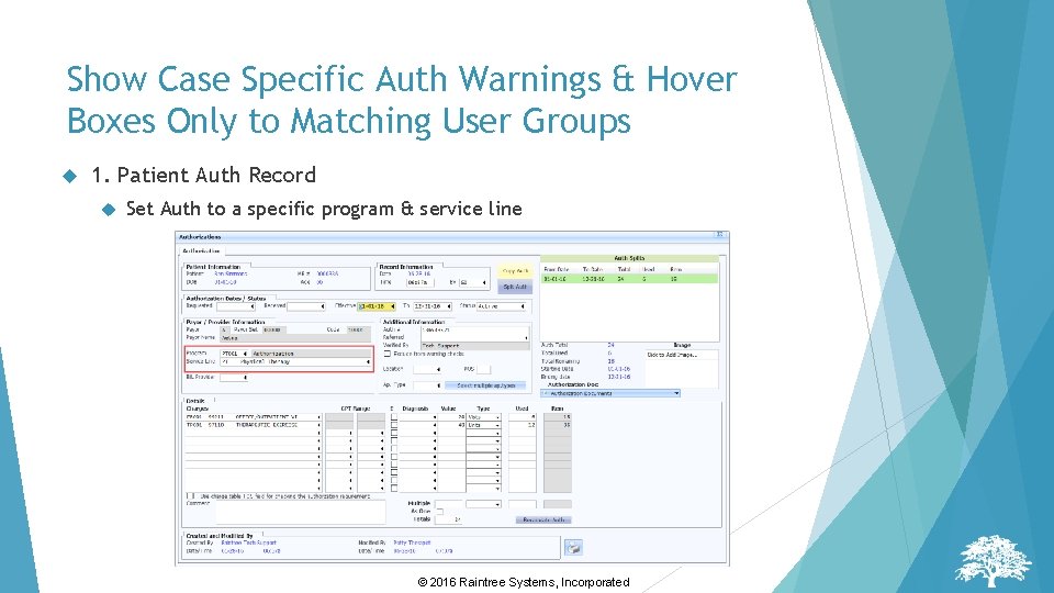 Show Case Specific Auth Warnings & Hover Boxes Only to Matching User Groups 1. Show Case Specific Auth Warnings & Hover Boxes Only to Matching User Groups 1.