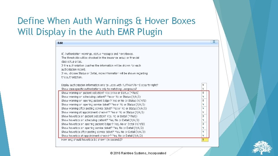Define When Auth Warnings & Hover Boxes Will Display in the Auth EMR Plugin Define When Auth Warnings & Hover Boxes Will Display in the Auth EMR Plugin