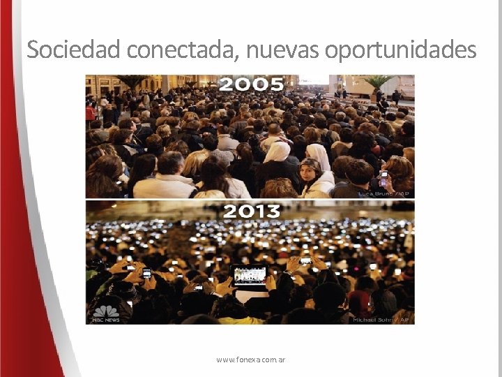 Sociedad conectada, nuevas oportunidades Fuente: WBA Industry Report 2014 www. fonexa. com. ar 