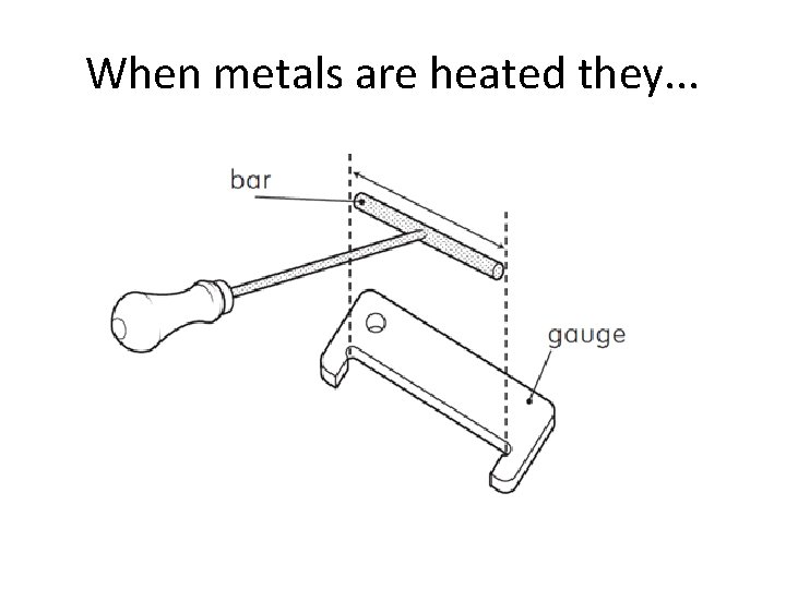 When metals are heated they. . . 