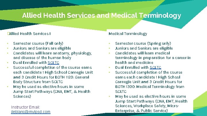 Allied Health Services and Medical Terminology � Allied Health Services I Medical Terminology • Allied Health Services and Medical Terminology � Allied Health Services I Medical Terminology •