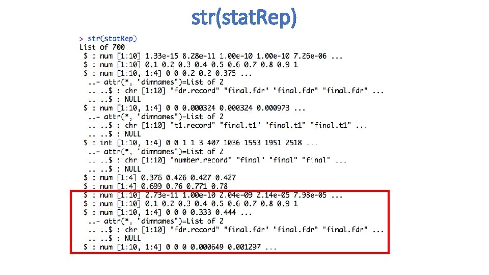 str(stat. Rep) 