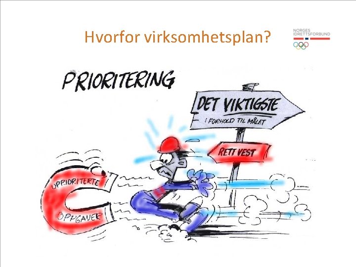 Hvorfor virksomhetsplan? 