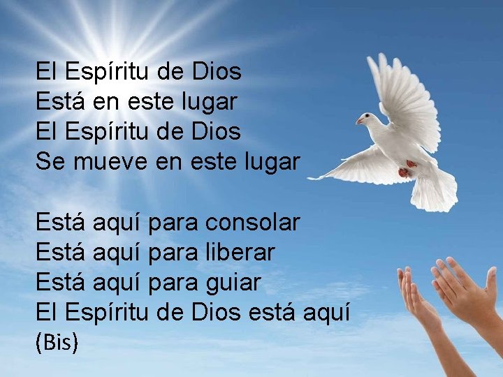 PENTECOSTS El Espritu de Dios Est en este