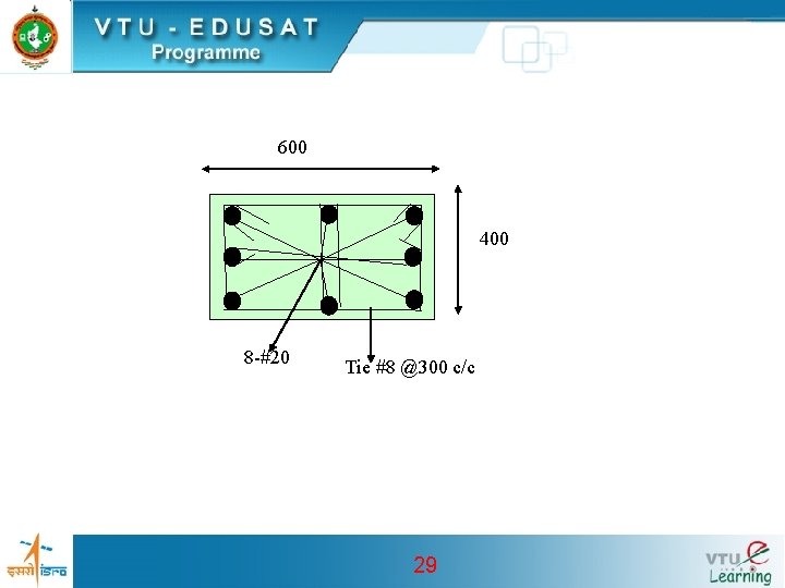 600 400 8 -#20 Tie #8 @300 c/c 29 600 400 8 -#20 Tie #8 @300 c/c 29
