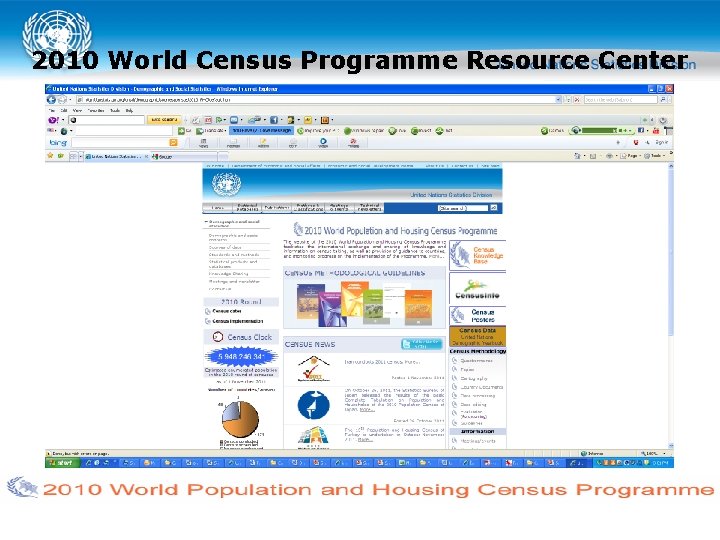2010 World Census Programme Resource Center 