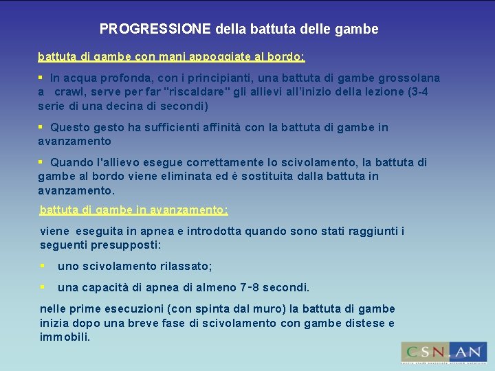 PROGRESSIONE della battuta delle gambe battuta di gambe con mani appoggiate al bordo: In