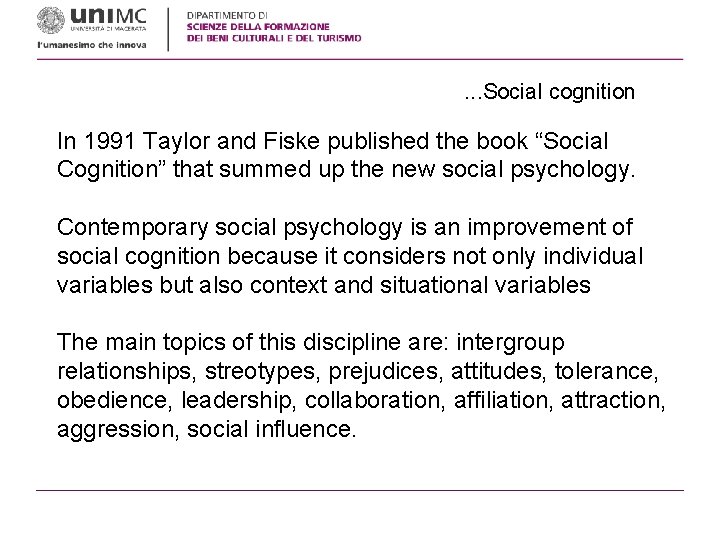 . . . Social cognition In 1991 Taylor and Fiske published the book “Social