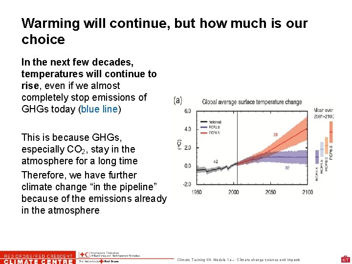 Warming will continue, but how much is our choice In the next few decades,