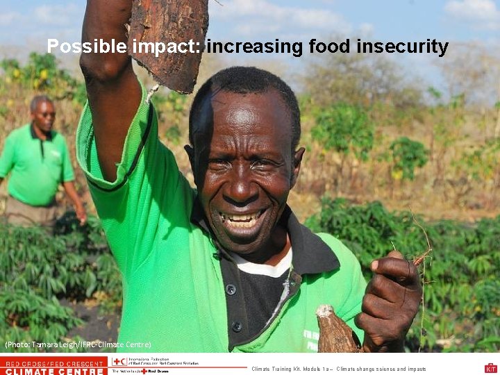 Possible impact: increasing food insecurity (Photo: Tamara Leigh/IFRC-Climate Centre) Climate Training Kit. Module 1