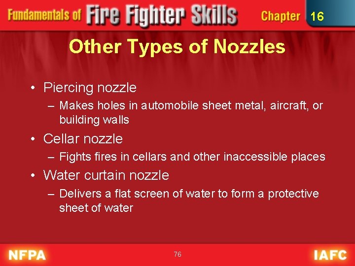 16 Other Types of Nozzles • Piercing nozzle – Makes holes in automobile sheet