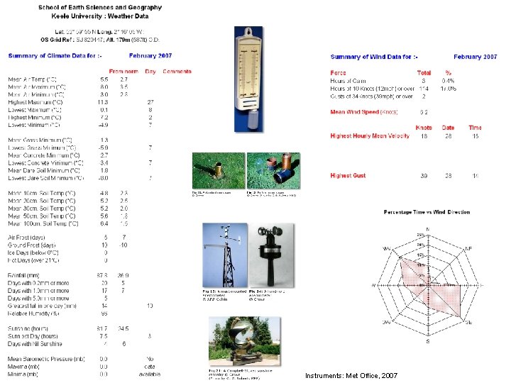 Instruments: Met Office, 2007 