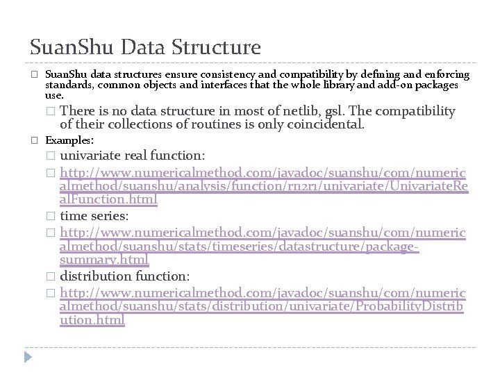 Suan. Shu Data Structure � Suan. Shu data structures ensure consistency and compatibility by