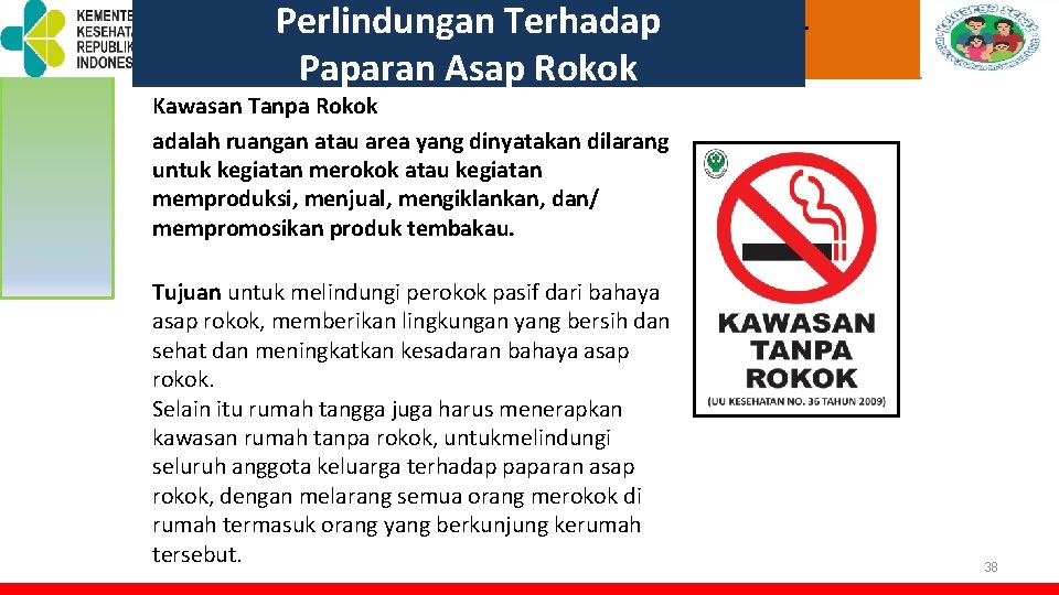 Perlindungan Terhadap TOT PELATIHAN KELUARGA SEHAT Paparan Asap Rokok Kawasan Tanpa Rokok adalah ruangan Perlindungan Terhadap TOT PELATIHAN KELUARGA SEHAT Paparan Asap Rokok Kawasan Tanpa Rokok adalah ruangan