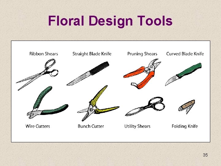 Floral Design Tools 35 