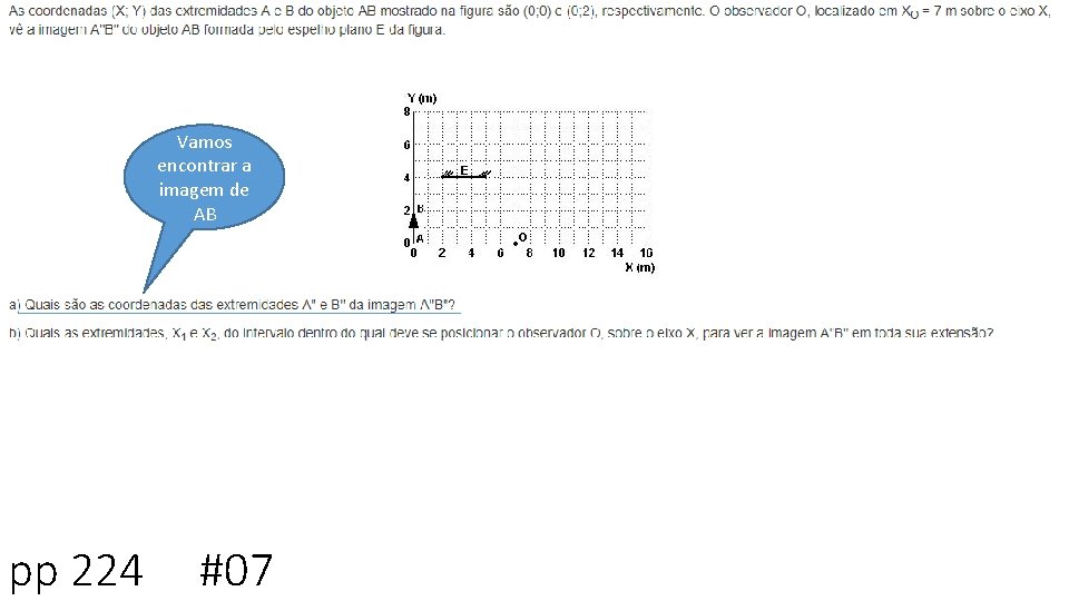 Vamos encontrar a imagem de AB pp 224 #07 