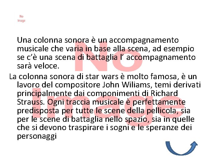 STAR WARS Una colonna sonora è un accompagnamento musicale che varia in base alla