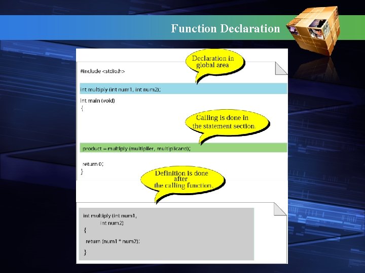 Function Declaration 