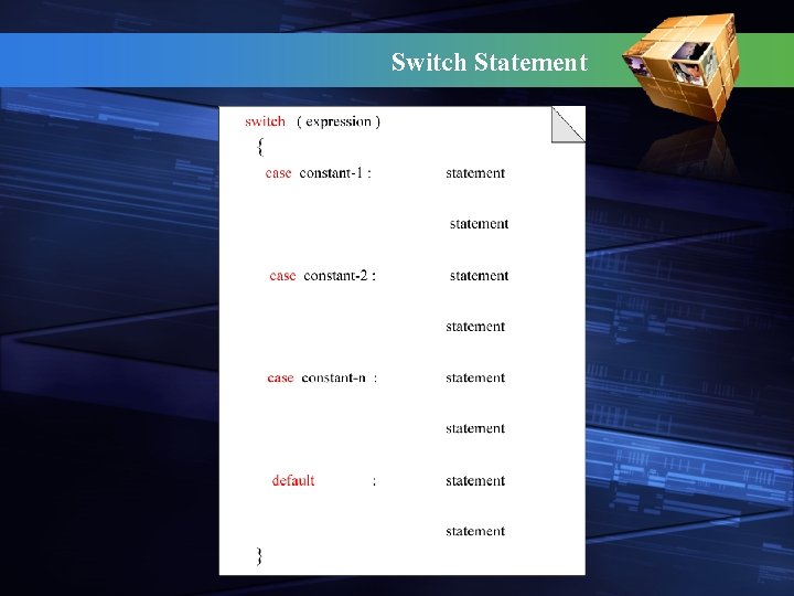 Switch Statement 