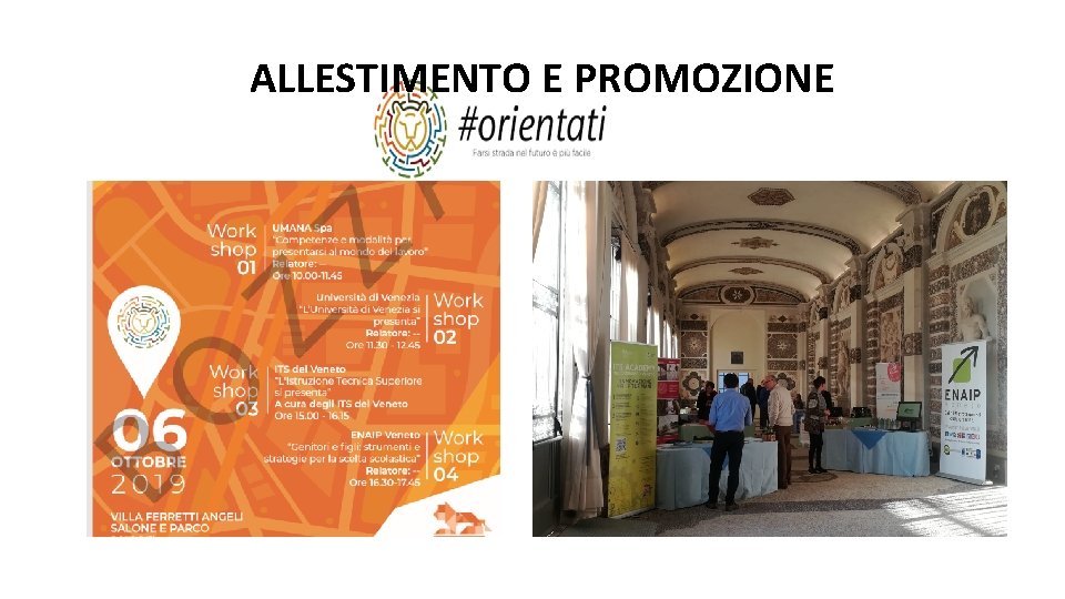 ALLESTIMENTO E PROMOZIONE 