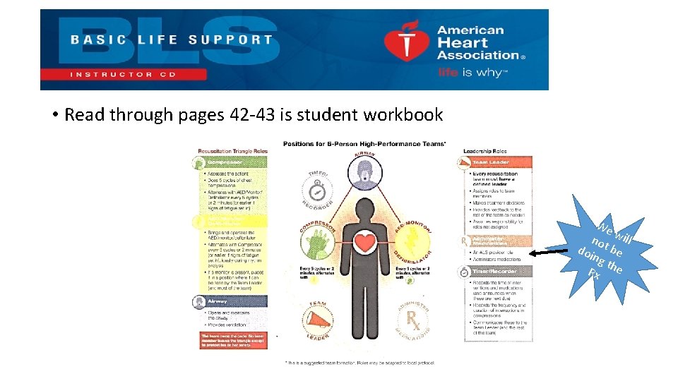  • Read through pages 42 -43 is student workbook We not will doi