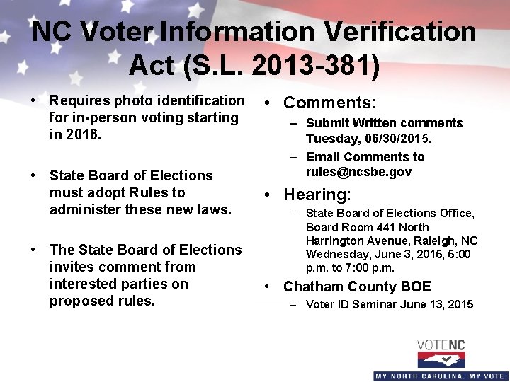 Nc voter id 2016 daphne rainey voter id