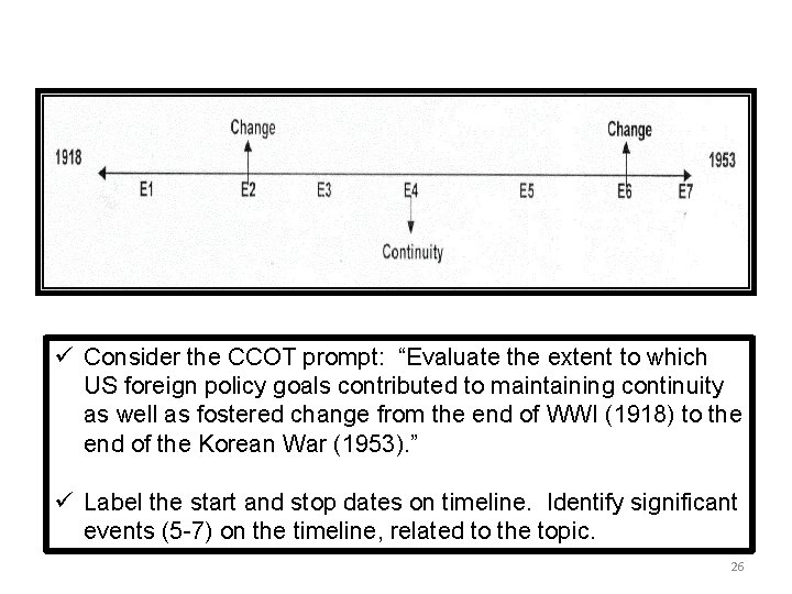 ü Consider the CCOT prompt: “Evaluate the extent to which US foreign policy goals