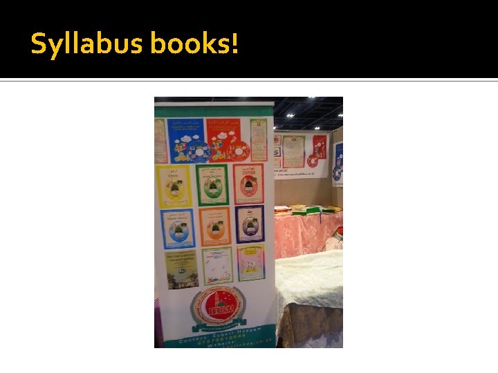 Syllabus books! 