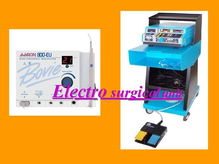 Electro surgical unit 