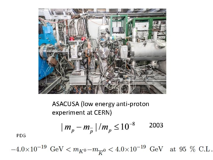 ASACUSA (low energy anti-proton experiment at CERN) 2003 PDG 