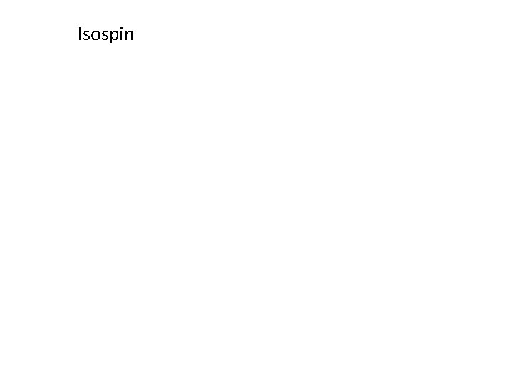 Isospin 