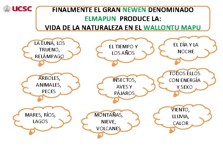 FINALMENTE EL GRAN NEWEN DENOMINADO ELMAPUN PRODUCE LA: VIDA DE LA NATURALEZA EN EL