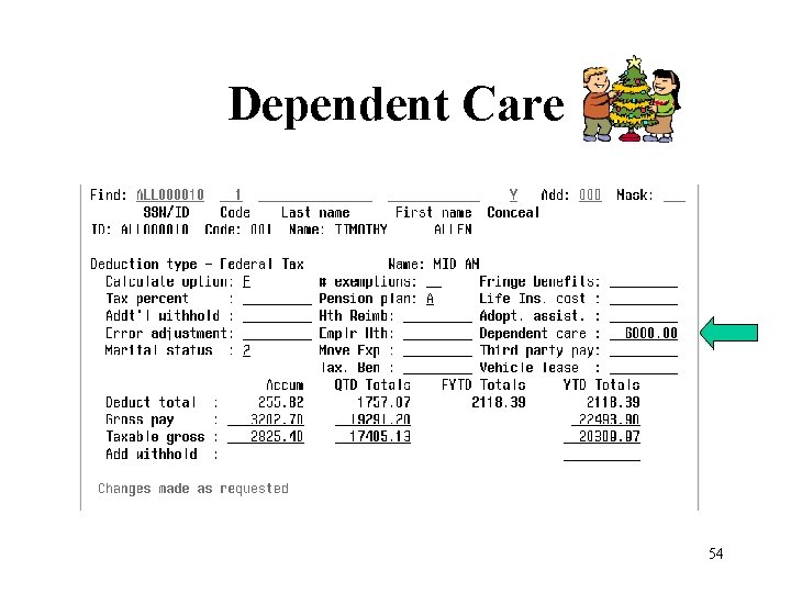 Dependent Care 54 