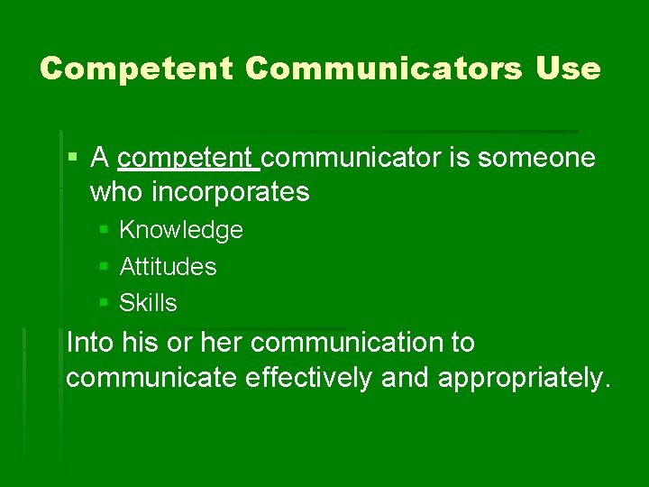 Communication Choices What is communication The process of