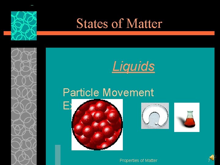 States of Matter Liquids Particle Movement Examples Properties of Matter 7 