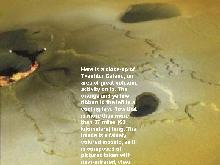 Here is a close-up of Tvashtar Catena, an area of great volcanic activity on