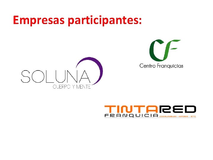 Empresas participantes: 