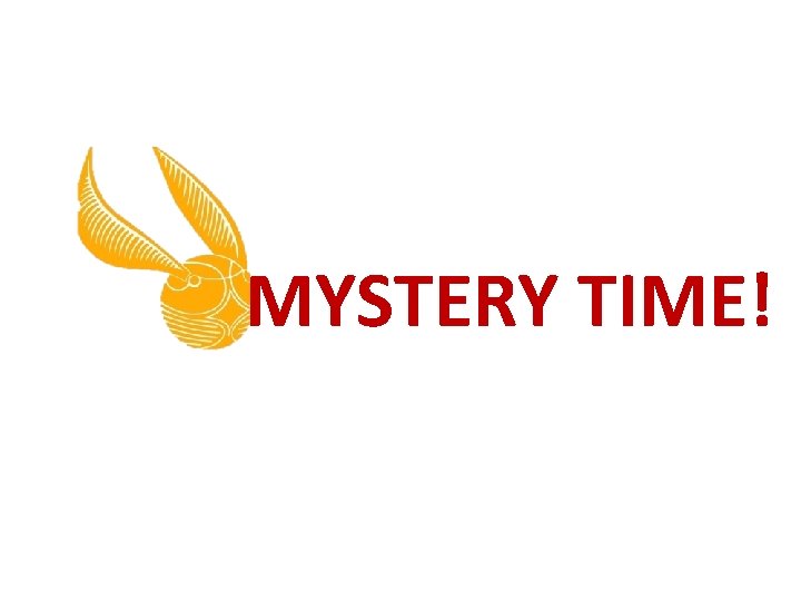 MYSTERY TIME! 