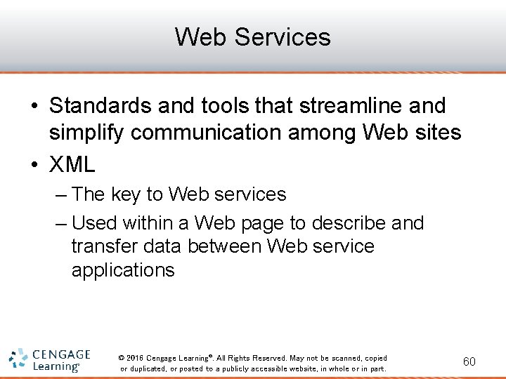 Web Services • Standards and tools that streamline and simplify communication among Web sites