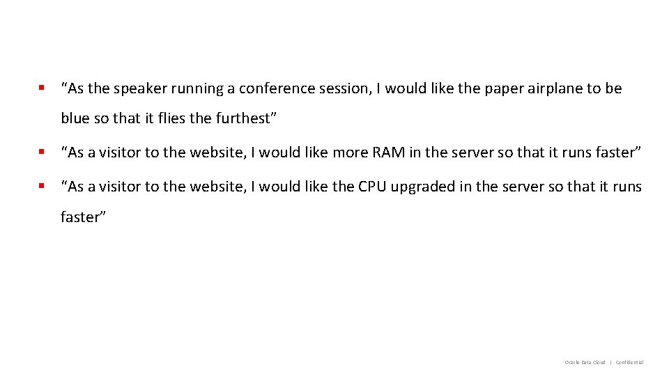 § “As the speaker running a conference session, I would like the paper airplane