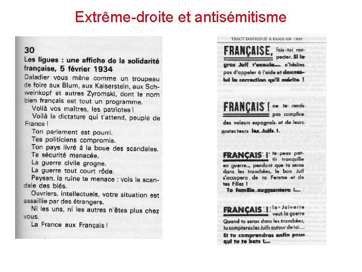Extrême-droite et antisémitisme 