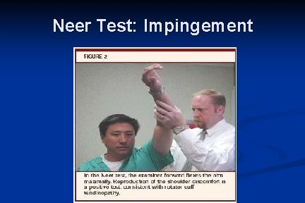 Neer Test: Impingement 